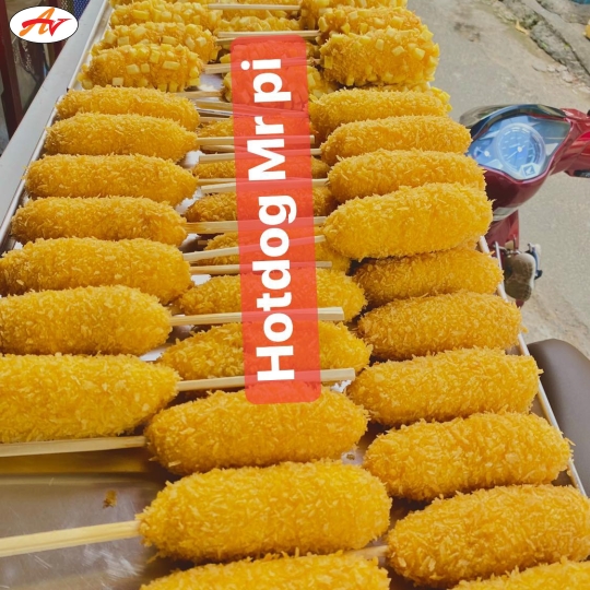 Hotdog phô mai xúc xích