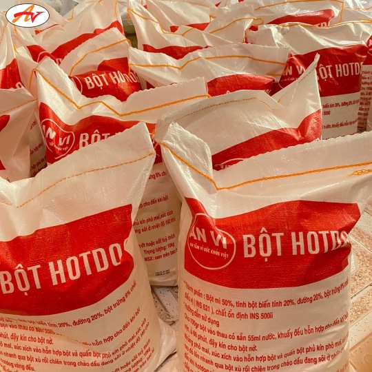 Bột hotdog phô mai túi 10kg 