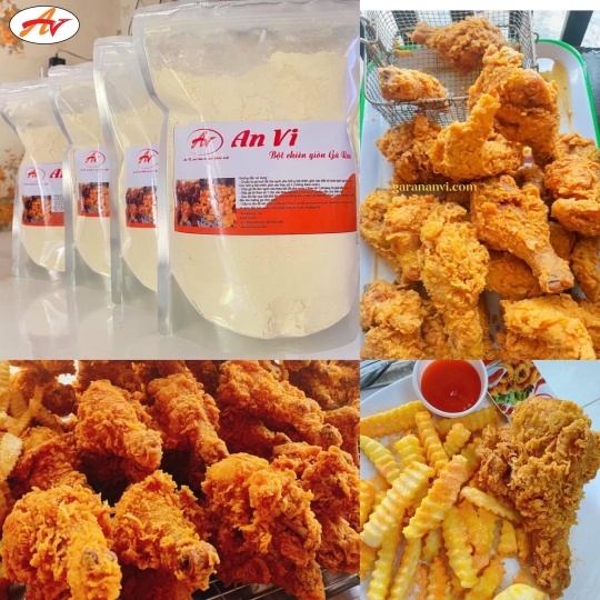 Bột Chiên Giòn Gà Rán An Vi Túi 1kg